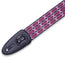 Levys 2 Inch Print Guitar Strap Polyester, Signature Icon Black And Burgundy