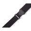 Levys 2 Inch Right Height Cotton Ripchord Guitar Strap Black