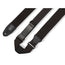 Levys 2 Inch Right Height Polyester Ripchord Guitar Strap Black