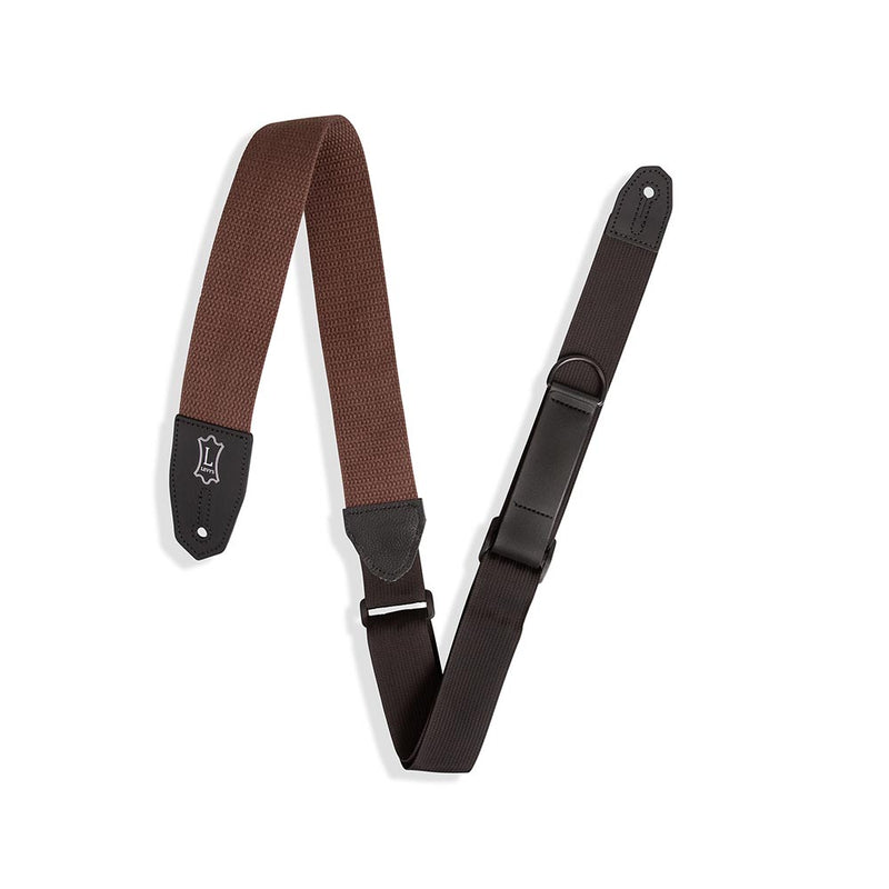Levys 2 Inch Right Height Standard Cotton Strap Brown