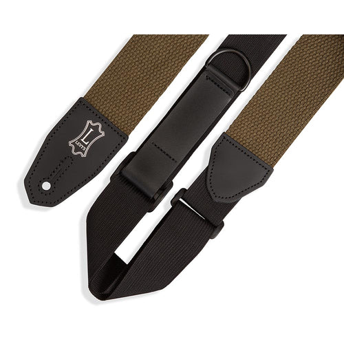 Levys 2 Inch Right Height Standard Cotton Strap Green
