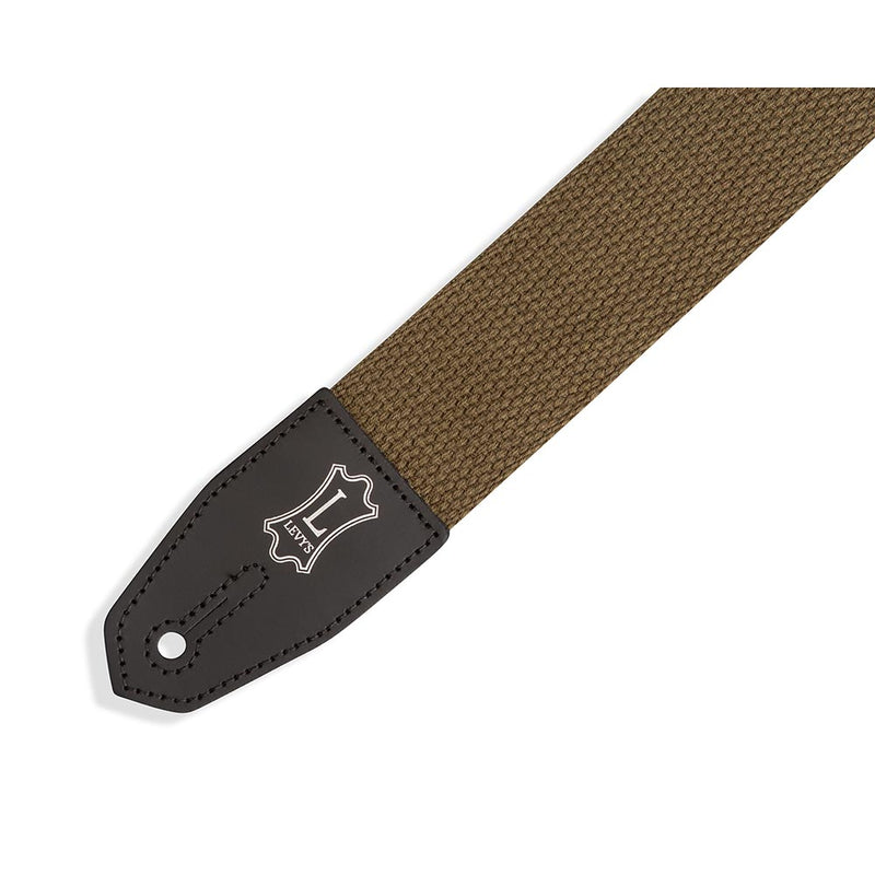 Levys 2 Inch Right Height Standard Cotton Strap Green