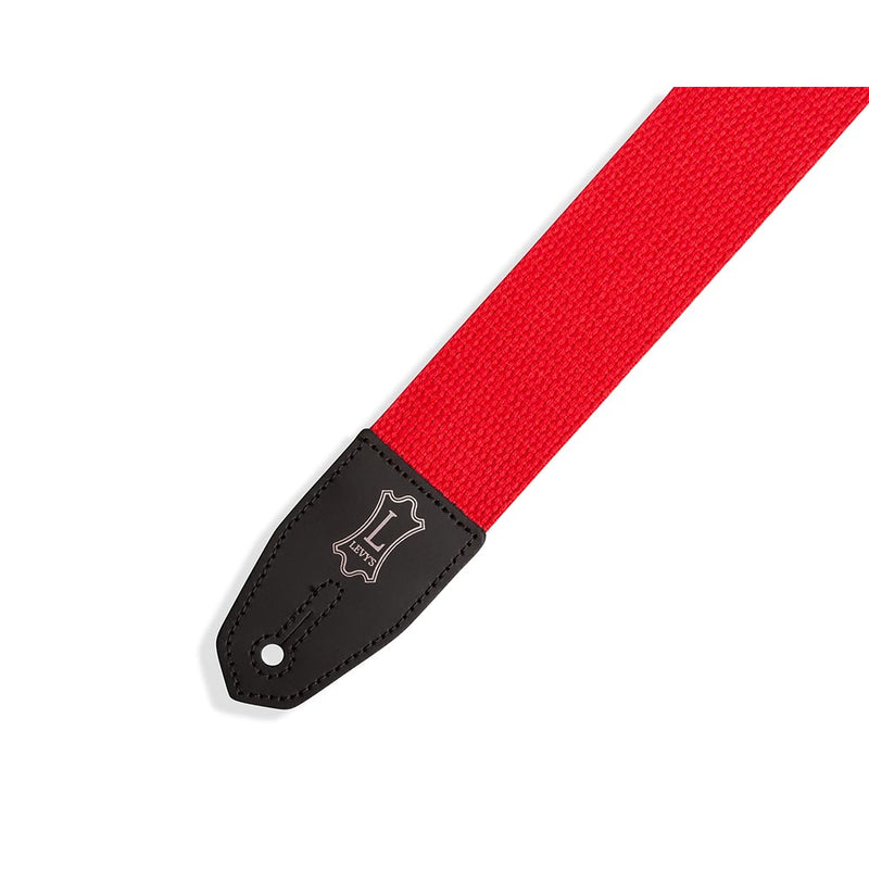 Levys 2 Inch Right Height Standard Cotton Strap Red