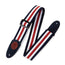 Levys 2 Inch Signature Series Cotton Guitar Strap Red White And Blue