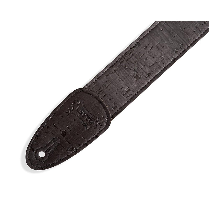 Levys 2 Inch Solid Black Cork Strap