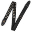 Levys 2 Inch Tear Wear Cotton Guitar Strap With Brass Eyelets, Black