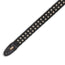 Levys 2 Inch Tear Wear Cotton Guitar Strap With Brass Eyelets, Black