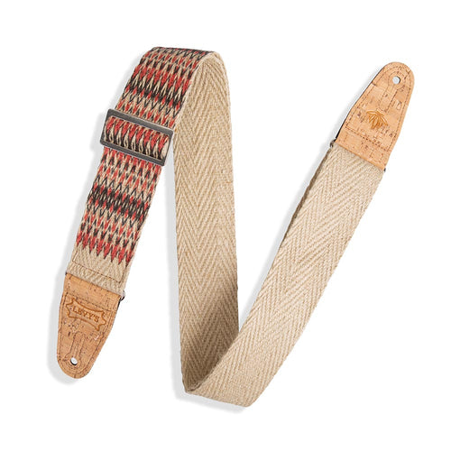 Levys 2 Inch Towers Hemp Strap Multicolor Natural
