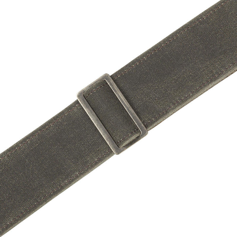 Levys 2 Inch Traveler Waxed Canvas Guitar Strap Forest Green
