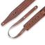 Levys 2 Inch Veg Tan Leather Guitar Strap One Ply Brown And Red
