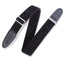 Levys 2 Inch Velvet Fabric Guitar Strap, Black