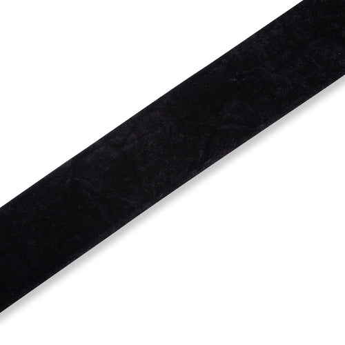 Levys 2 Inch Velvet Fabric Guitar Strap, Black