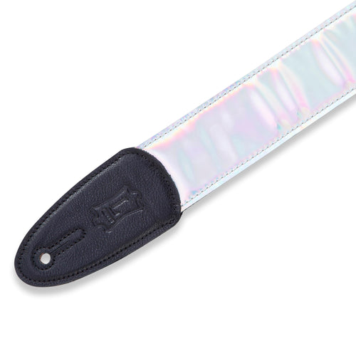 Levys 2 Inch Vinyl Guitar Strap, Iridescent Multicolor
