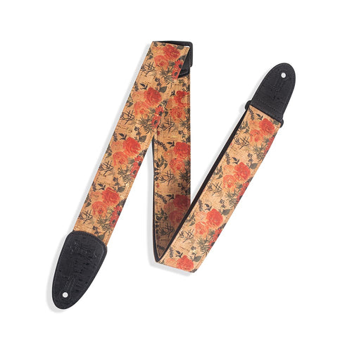 Levys 2 Inch Wildflower Cork Strap Red Cream Black Natural