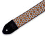 Levys 2 Inch Woven Guitar Strap, Cathedral Black, Brown And Tan