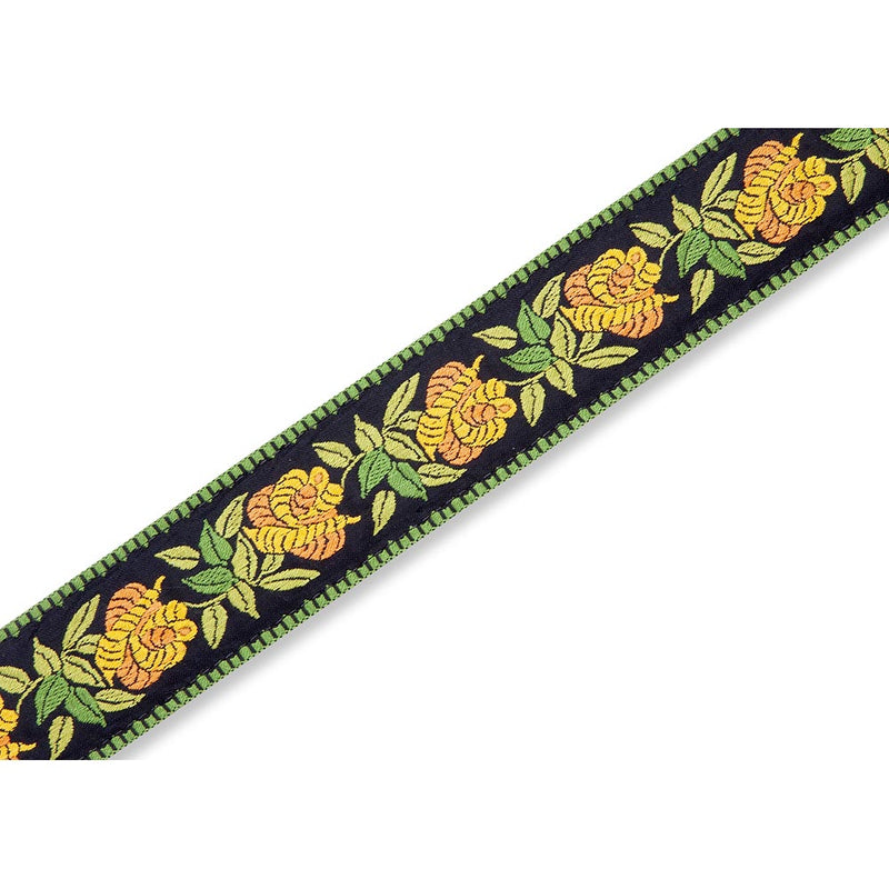 Levys 2 Inch Woven Guitar Strap Rosa Yellow