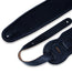 Levys 3 1/2 Inch Padded Garment Leather Bass Strap, Black