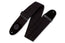 Levys 3 Inch Black Cotton Bass Guitar Strap