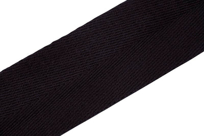 Levys 3 Inch Black Cotton Bass Guitar Strap