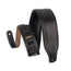 Levys 3 Inch Favorite Padded Black Leather Strap