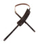Levys 5/8 Inch Veg Tan Leather Guitar Strap, Dark Brown