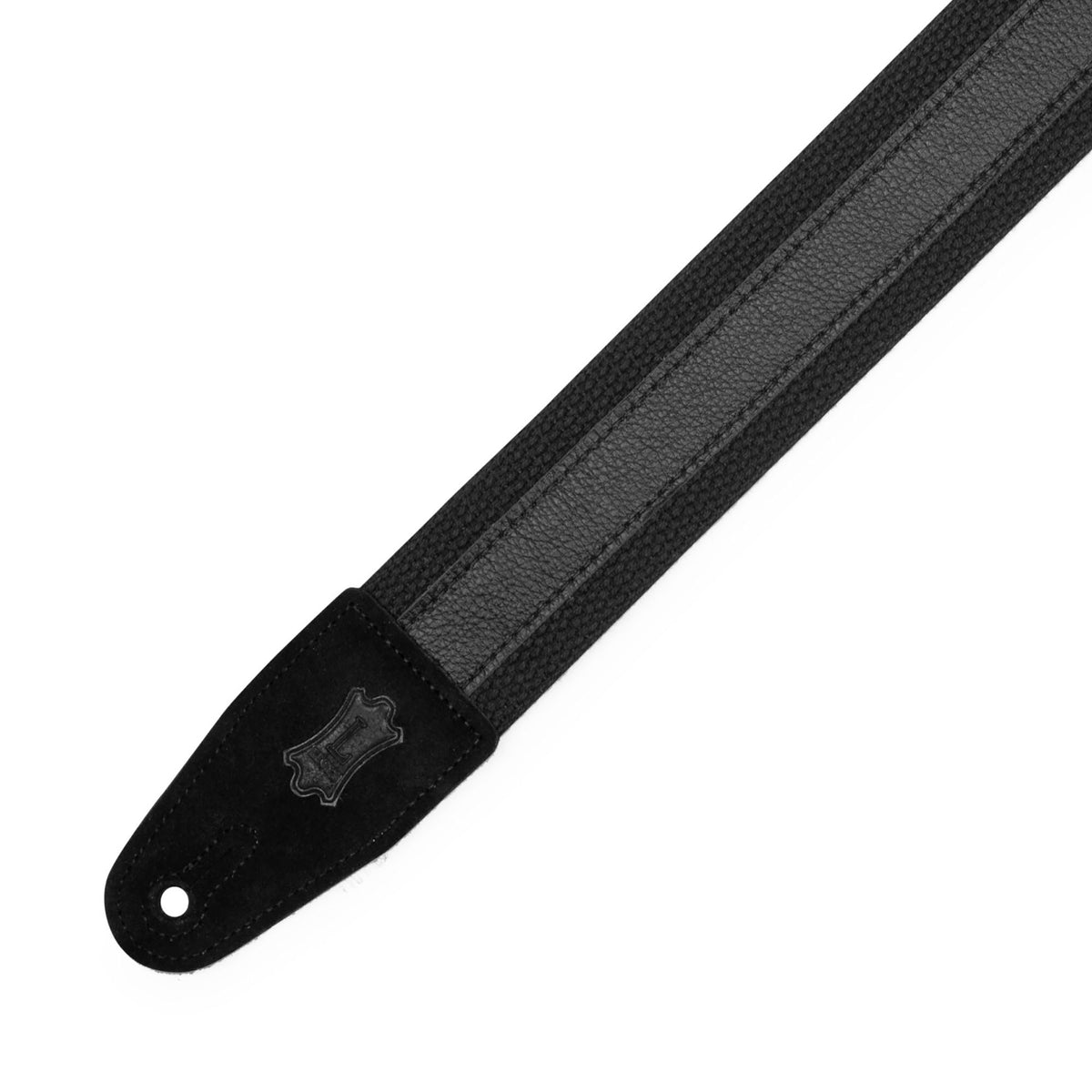 Levys Black Cotton Combo Guitar Strap