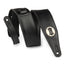 Levys Black Vegan Leather Guitar Strap