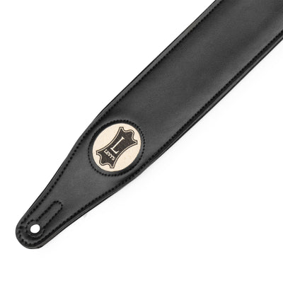 Levys Black Vegan Leather Guitar Strap