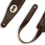 Levys Dark Brown Vegan Leather Guitar Strap
