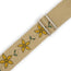 Levys Hemp Flowering Vine Guitar Strap With Yellow Flowers