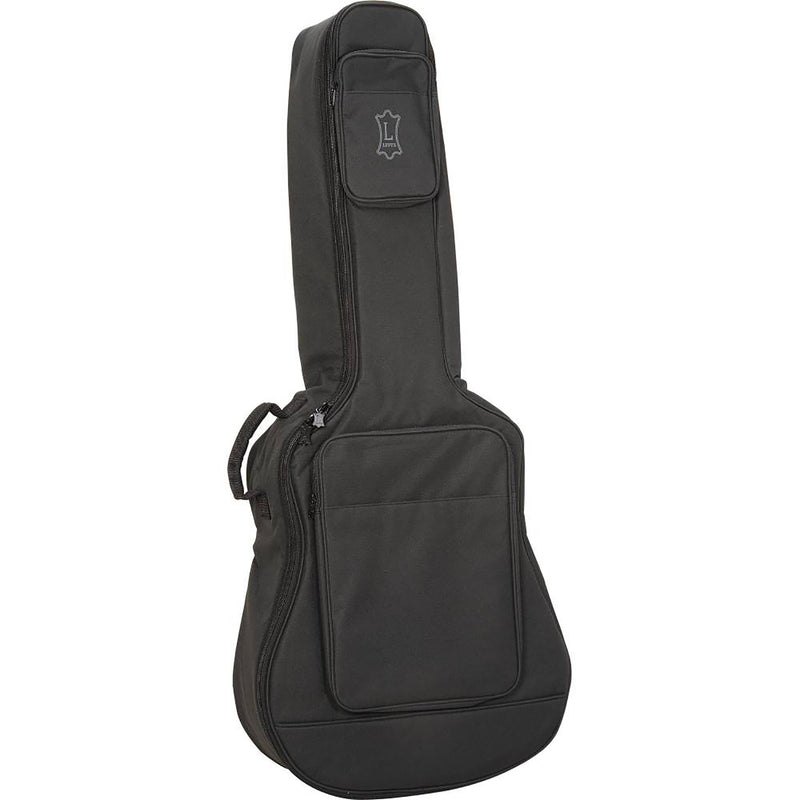 Levys Polyester Gig Bag For Acoustic Guitar With Side Panel And Two Pockets