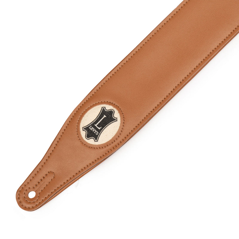 Levys Vegan Leather Guitar Strap, Tan