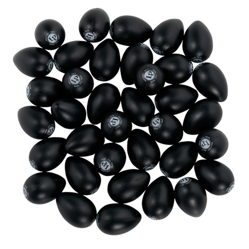 Latin Percussion 36 Piece Black Egg Shaker, Black