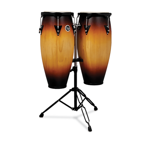 LP City Series 10 Inch And 11 Inch Conga Set With Stand Vintage Sunburst