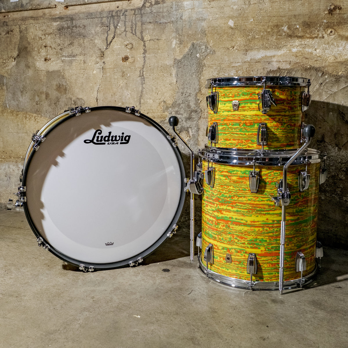 Ludwig 22" CM Fab Shell Pack, Citrus Mod