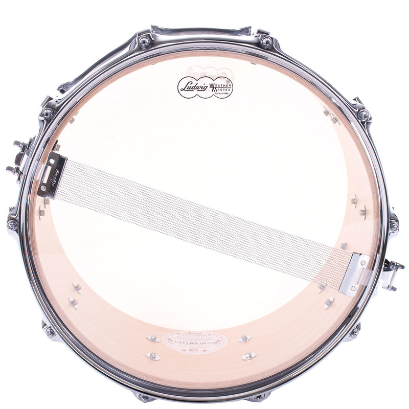 Ludwig 6.5x14" Classic Maple Snare Drum, Vintage Black Oyster