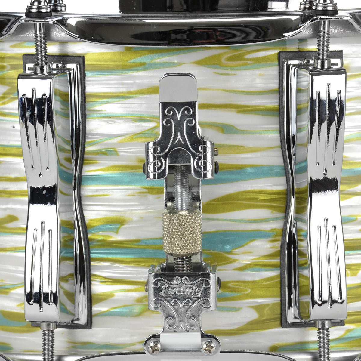 Ludwig 6.5x14" Legacy Classic Custom Snare - 10-Lug - Blue Olive Oyster