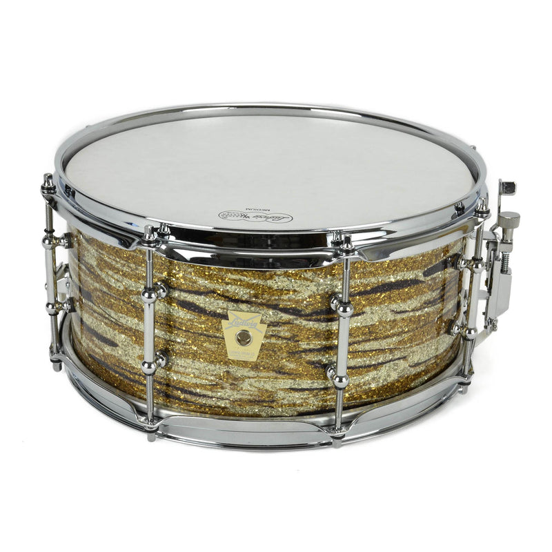 Ludwig 6x13" 8 Tube Lug Classic Hybrid Snare - Brass Oyster Glass