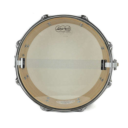 Ludwig 6x13" 8 Tube Lug Classic Hybrid Snare - Brass Oyster Glass