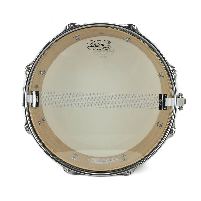 Ludwig 6x13" 8 Tube Lug Classic Hybrid Snare - Brass Oyster Glass