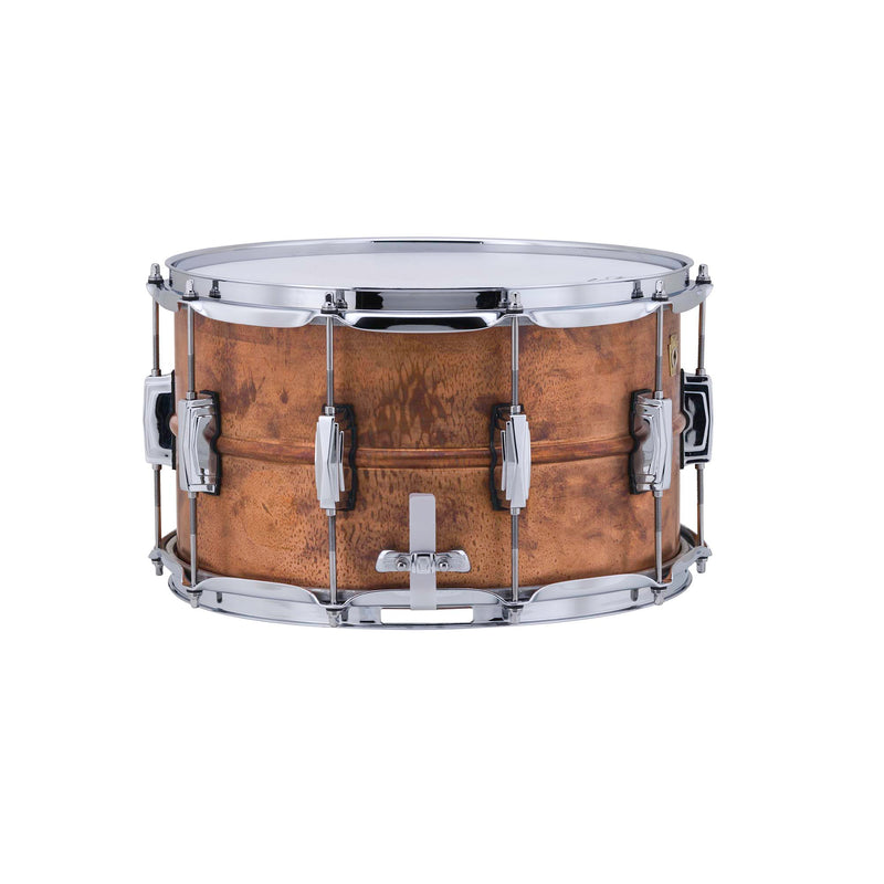 Ludwig 8x14" Copper Phonic Snare Drum Raw Patina Finish