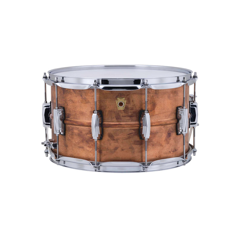 Ludwig 8x14" Copper Phonic Snare Drum Raw Patina Finish