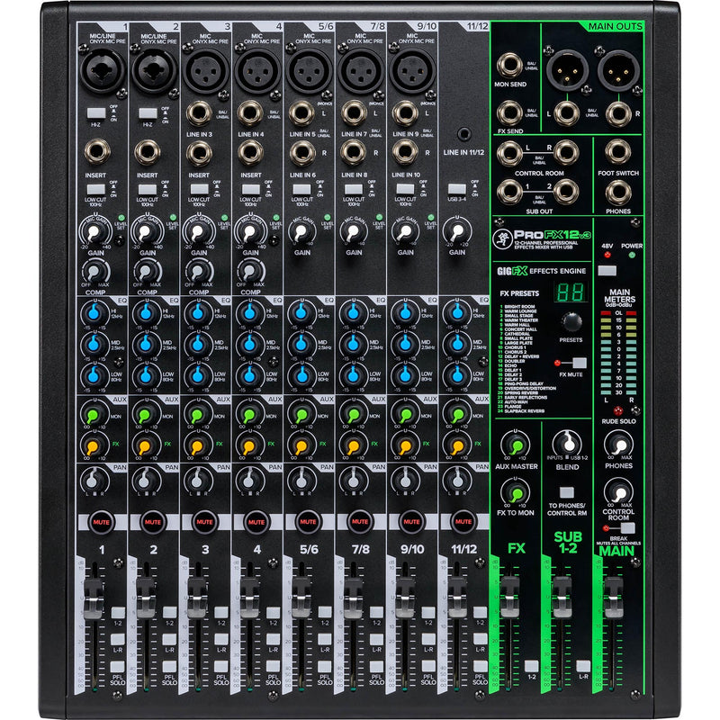 Mackie 12 Channel Professional Effects Mixer With USB