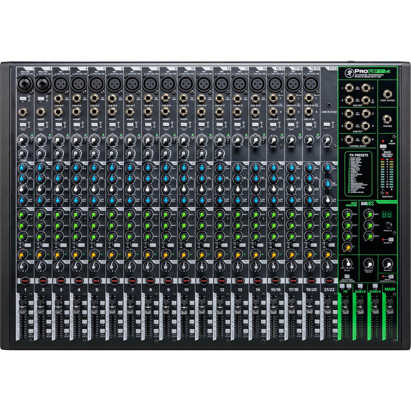 Mackie 22 Channel 4-Bus Professional Effects Mixer With USB