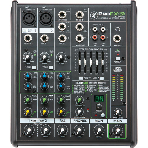 Mackie 4-Channel Pro Compact Mixer With FX