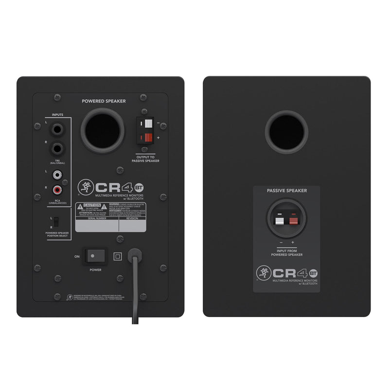 Mackie 4" Multimedia Monitor With Bluetooth CR4BT - Pair