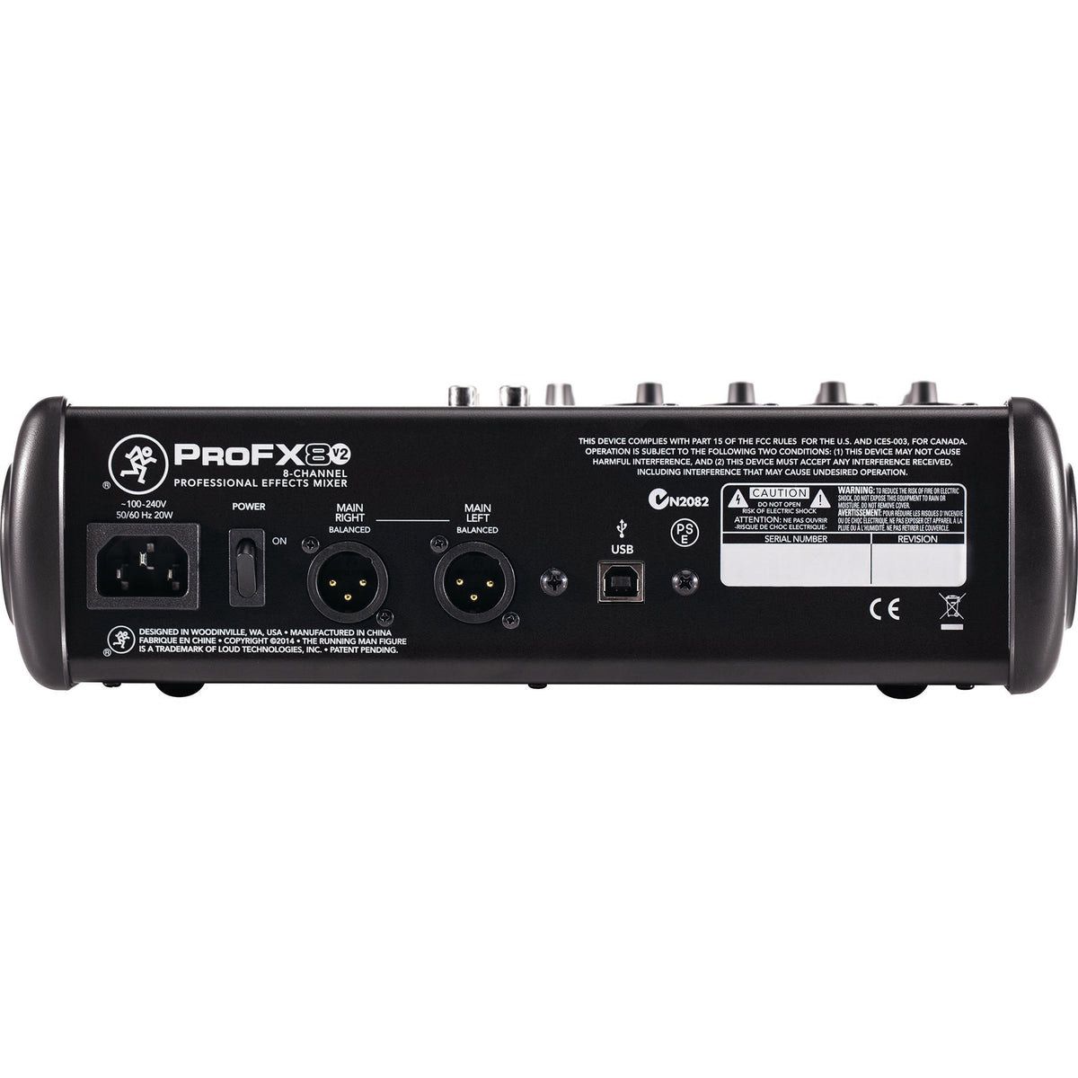 Mackie 8-Channel Compact Mixer With USB And Built-In Effects