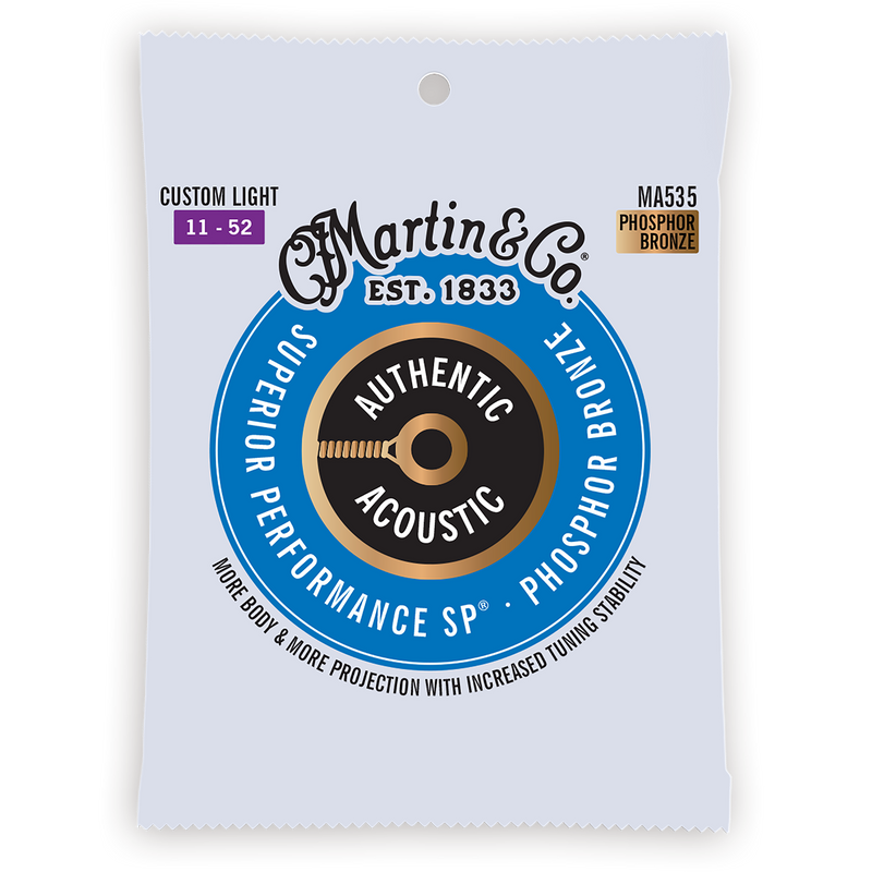 Martin 11-52 Custom Light Authentic Acoustic SP 92/8 Phosphor Bronze