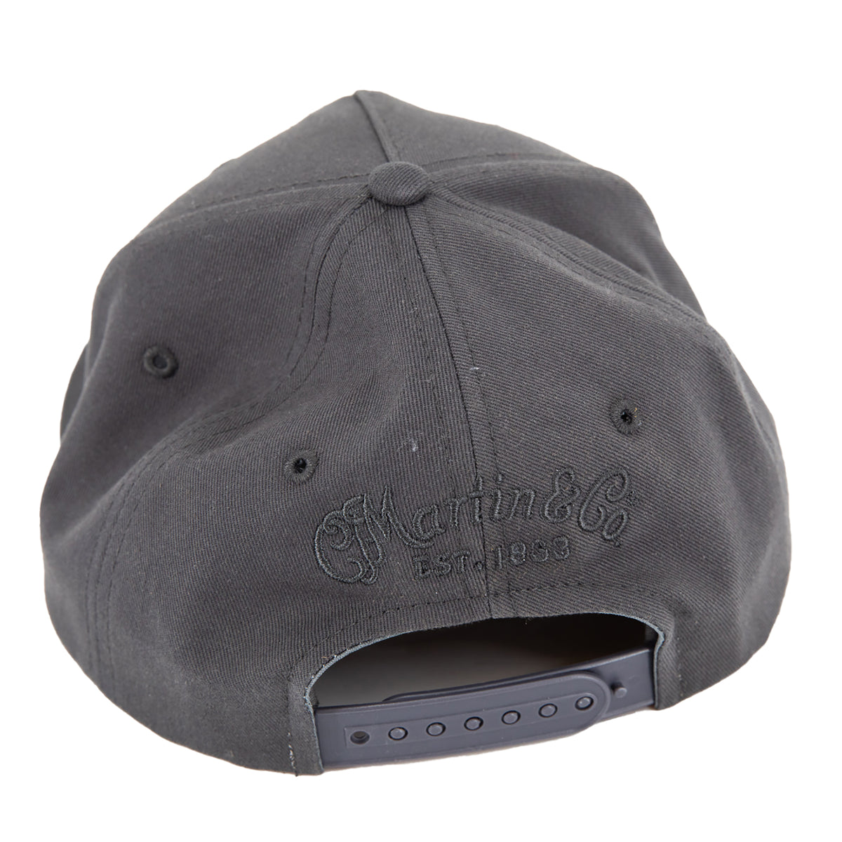 Martin 1833 Logo Flat Brim Baseball Hat, Black