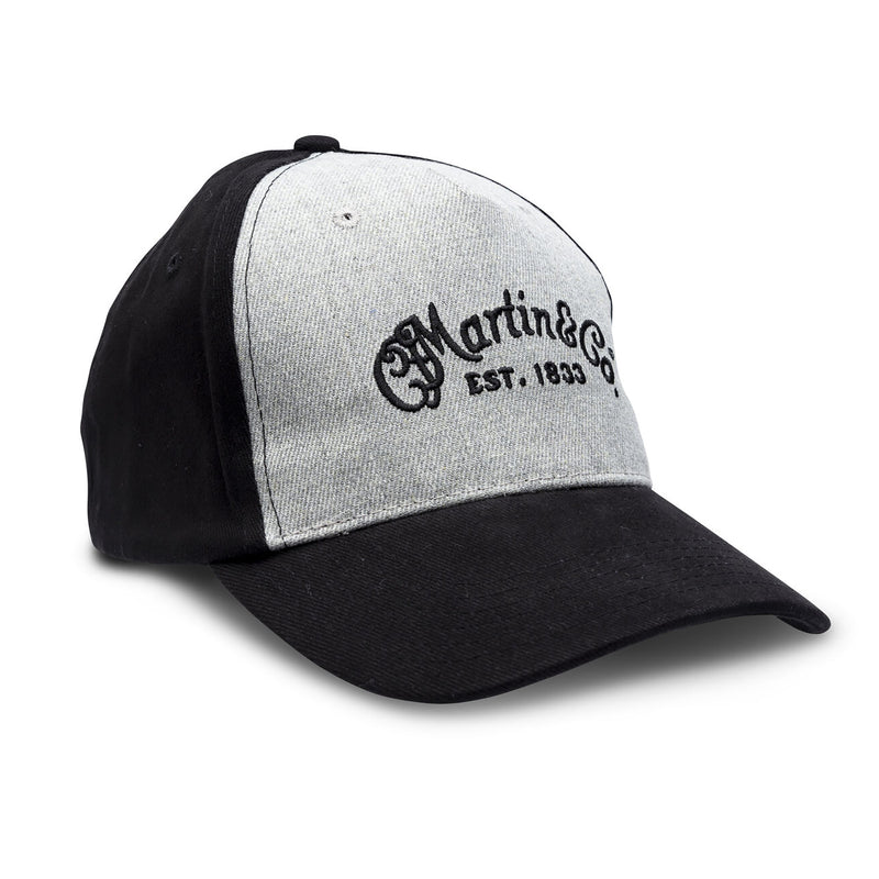 Martin Fitted Hat, Black And Gray, Medium/Large